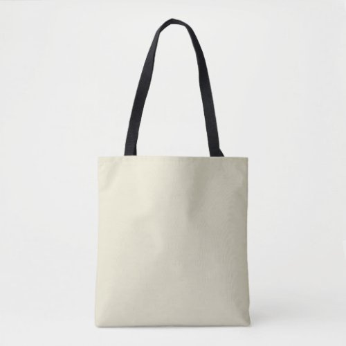 Dirty White Solid Color Tote Bag