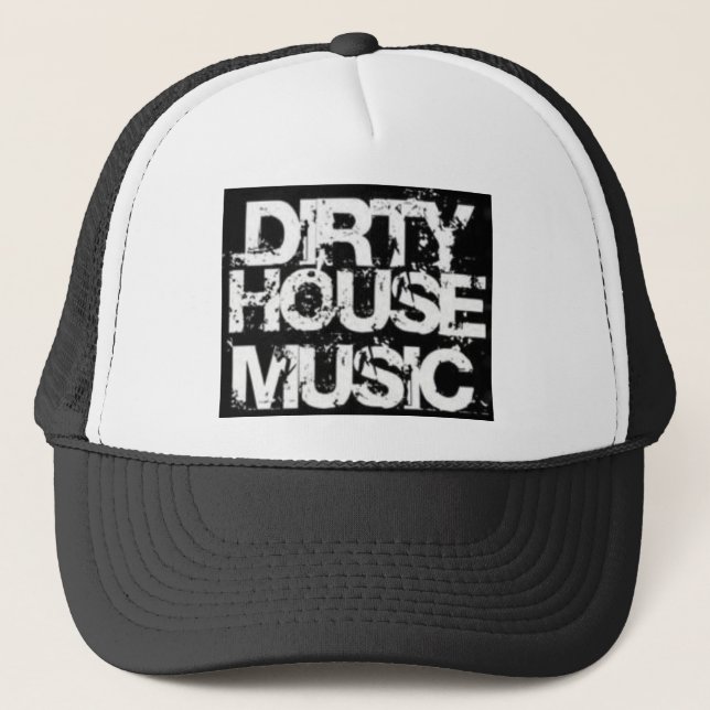 dirtyhousemusic-1 trucker hat (Front)