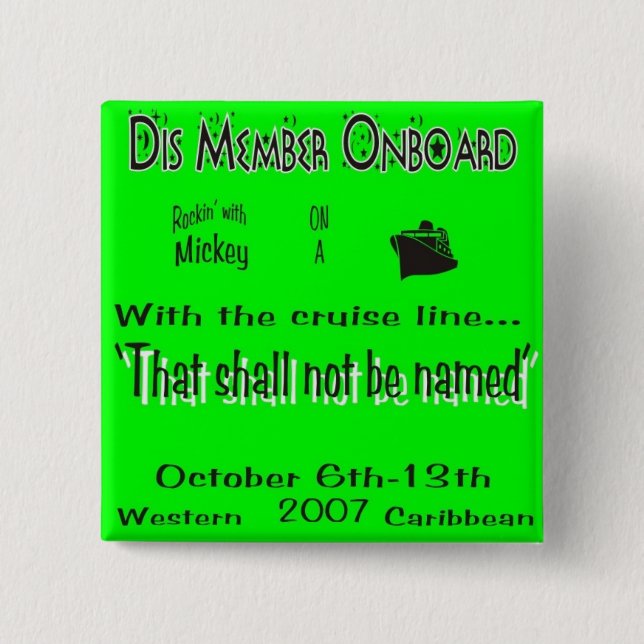 dis boards pin8B Pinback Button (Front)
