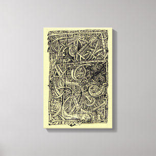 Dis-junction, Ink drawing Canvas Print