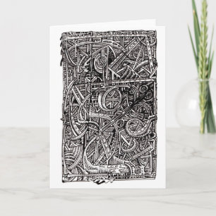 Dis-junction, ink drawing card