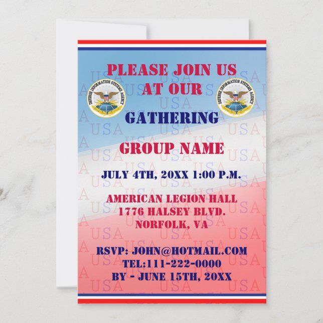 DISA Event Invitation (Front)