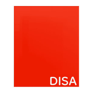 Disa Red color name Acrylic Print