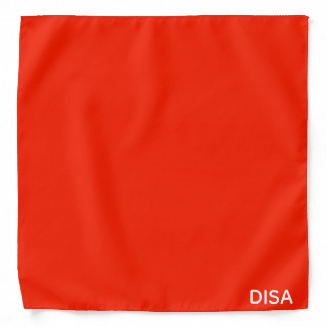 Disa Red color name Bandana (Front)