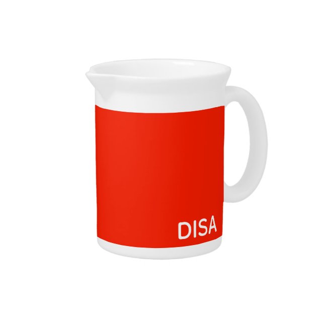 Disa Red color name Beverage Pitcher (Right)
