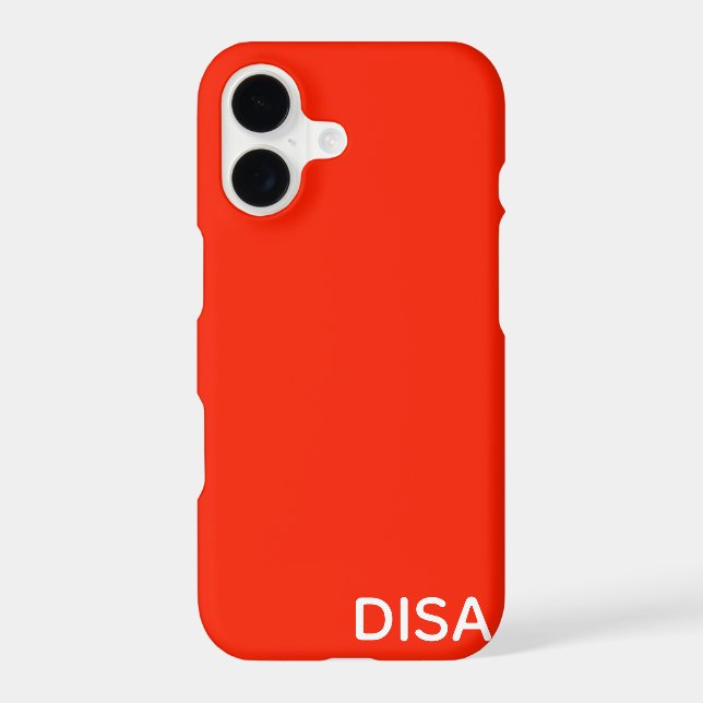 Disa Red color name Case-Mate iPhone Case (Back)