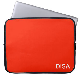 Disa Red color name Laptop Sleeve