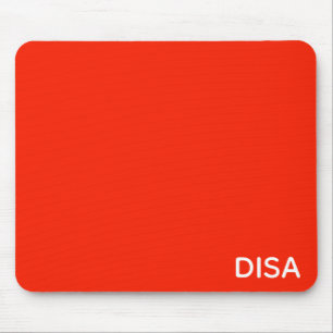 Disa Red color name Mouse Pad