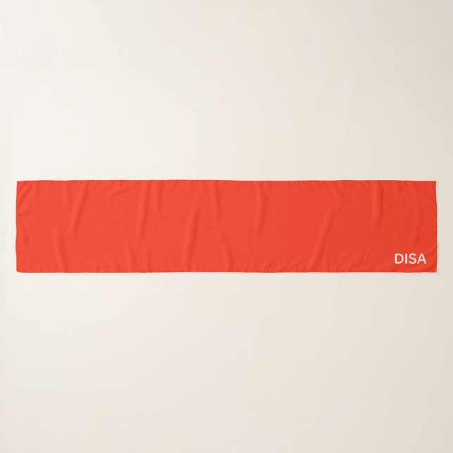 Disa Red color name Scarf (Front (Horizontal))