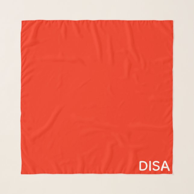 Disa Red color name Scarf (Front)