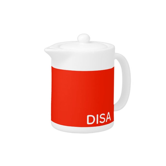 Disa Red color name Teapot (Right)
