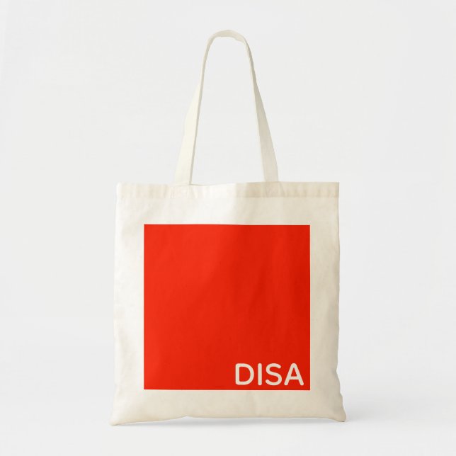 Disa Red color name Tote Bag (Front)