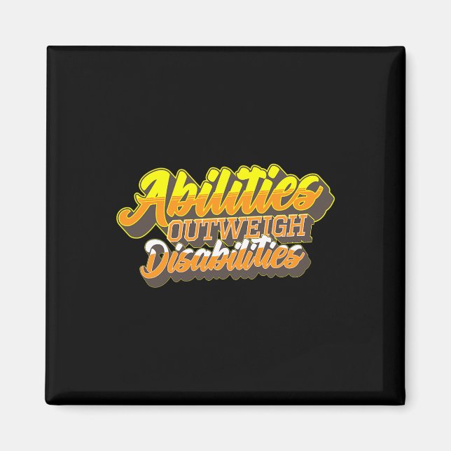 Disabilities World Down Syndrome Day  Women Kids Magnet (Front)