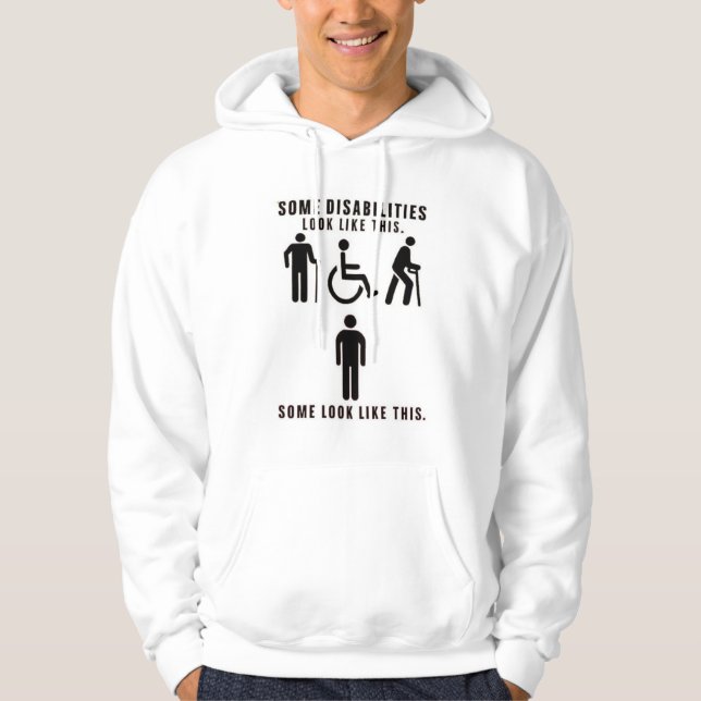 Disabilities you can see and others you can't (fac hoodie (Front)