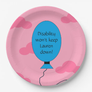Disability and Confidence: Pink  Paper Plates