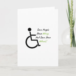 Disability Awareness Gift Wheelchair Love Support Card