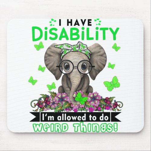 Disability Awareness Month Ribbon Gifts Mouse Pad