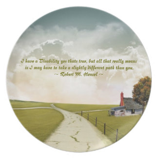 Disability Awareness Plate. Plate