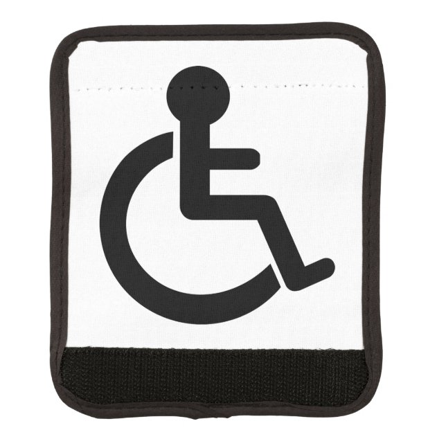 Disability Disabled  Symbol Luggage Handle Wrap (Front)