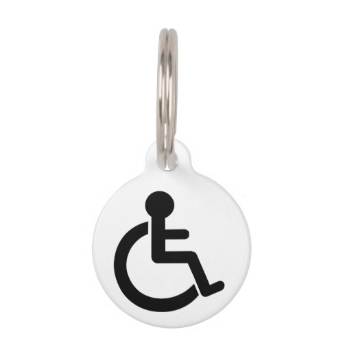 Disability Disabled  Symbol Pet Tag