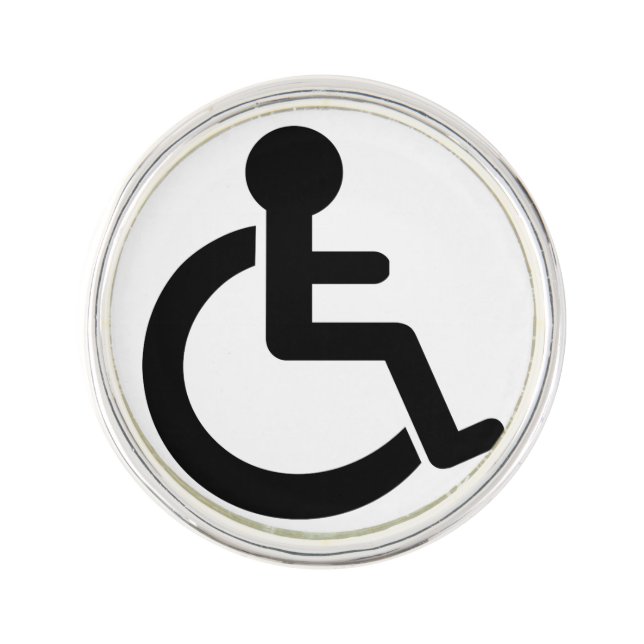 Disability Disabled  Symbol Pin (Front)