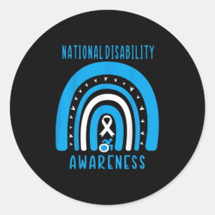 Disability Employment Awareness Month Disability P Classic Round Sticker