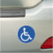 Disability handicapped wheelchair sign car magnet