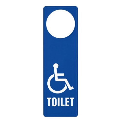 Disability handicapped wheelchair toilet WC Door Hanger