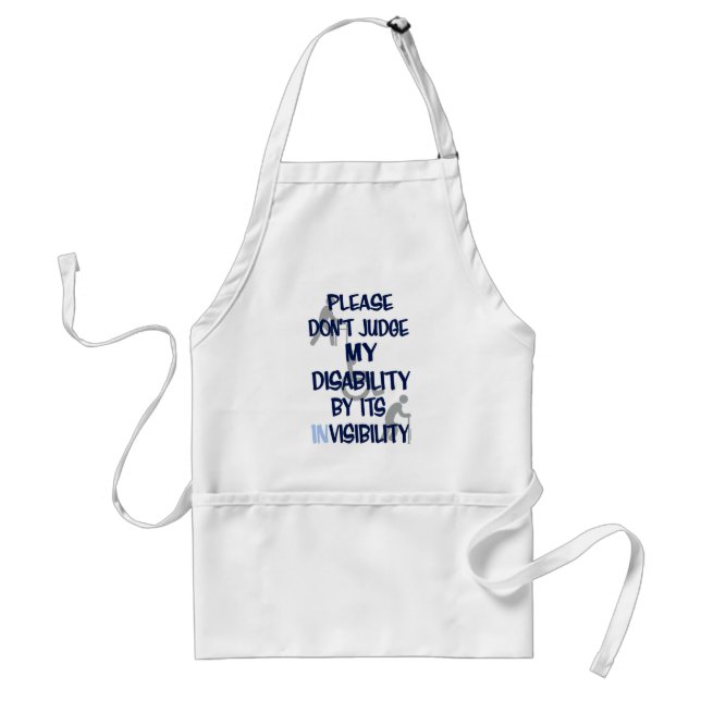 Disability/INvisibility Adult Apron (Front)