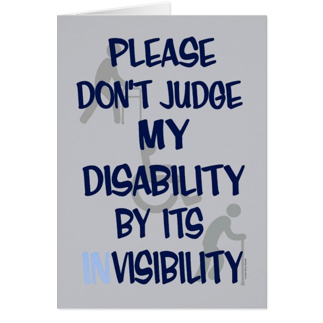 Disability/INvisibility Cards (Front)