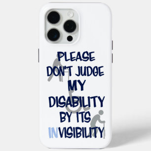 Disability/INvisibility iPhone 15 Pro Max Case