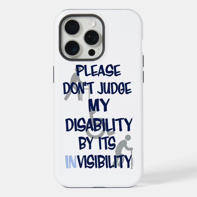 Disability/INvisibility Iphone Case (Back)