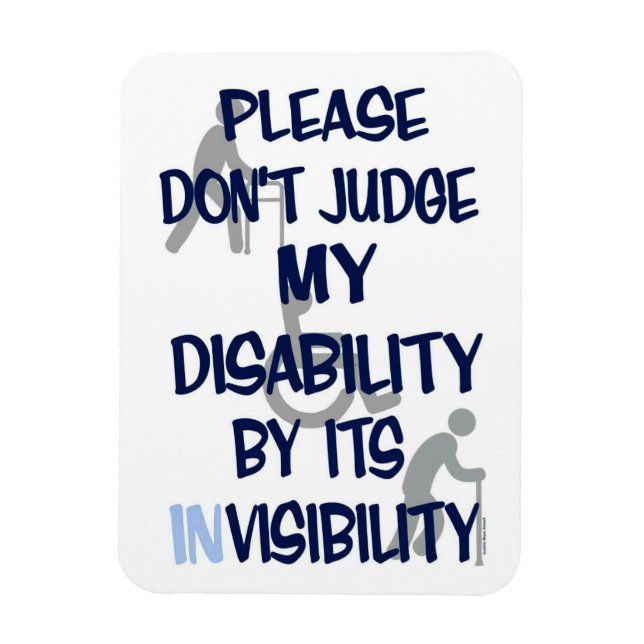 Disability/INvisibility...RSD/CRPS Magnet (Vertical)