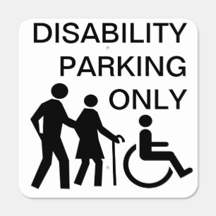 Disability Parking Only Metal Parking Sign