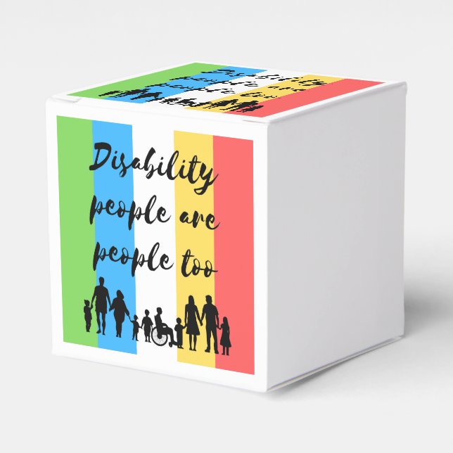 disability people are people too favor boxes (Front Side)