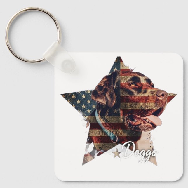 Disability Pride day dog lovers  Keychain (Front)