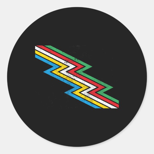 Disability Pride Flag Classic Round Sticker (Front)