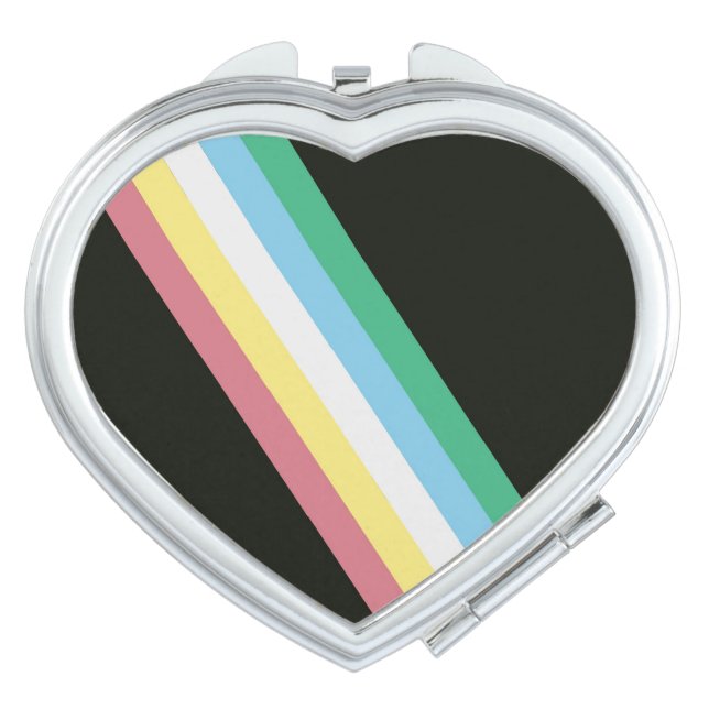 Disability Pride Flag Compact Mirror (Front)