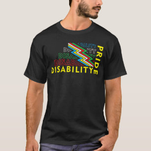Disability Pride Flag July Supporter Disabled Prid T-Shirt