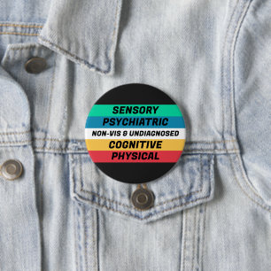 Disability Pride Flag Meanings Button