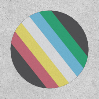 Disability Pride Flag Round Patch