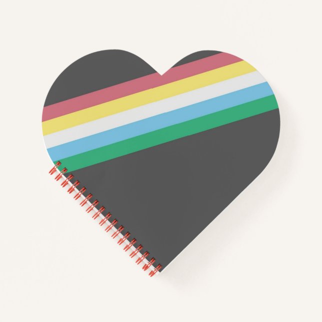 Disability Pride Flag Spiral Notebook (Front)