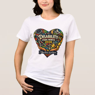 Disability Pride Month 2026 Heart Art Tri-Blend Shirt
