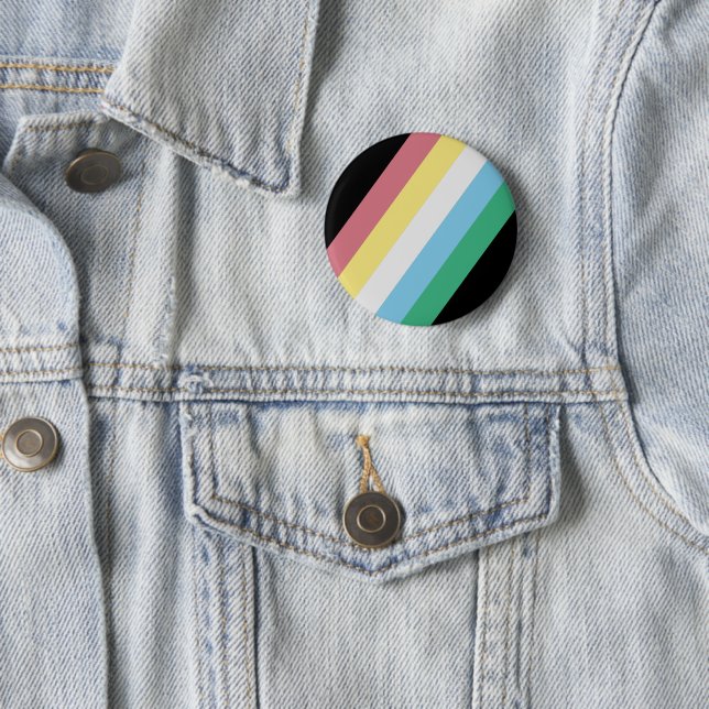 Disability Pride Month Autism Neurodiver Button (In Situ)