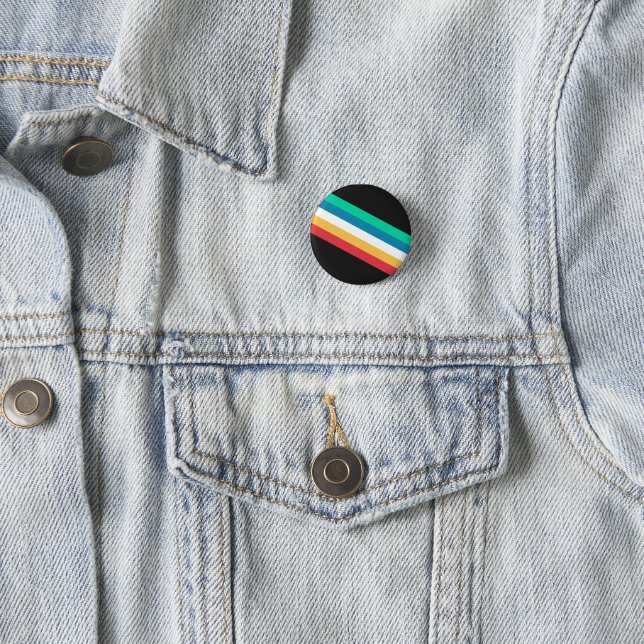 Disability Pride Month Flag Button (In Situ)
