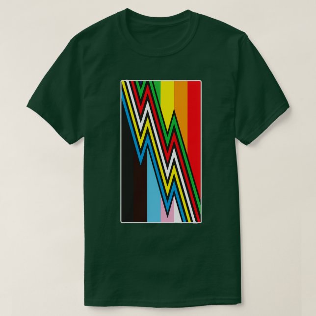 Disability Pride Month Flag T-Shirt (Design Front)