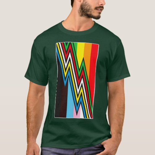 Disability Pride Month Flag T_Shirt