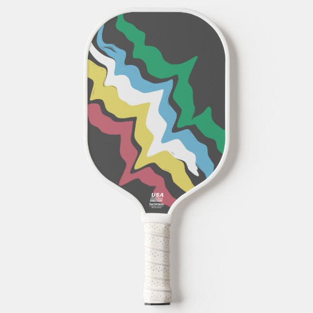 Disability Pride Month Of July Awareness Colors Pickleball Paddle (Front)