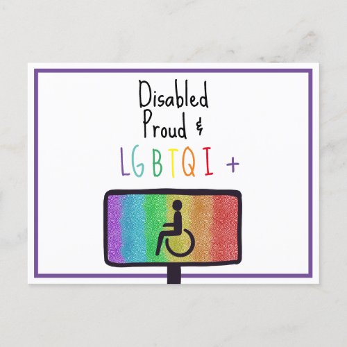 Disability Pride  Postcard