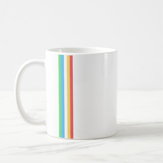 Disability Pride Stripe Flag  Coffee Mug (Left)